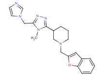 1-(1-benzofuran-2-ylmethyl)-3-[5-(1H-imidazol-1-ylmethyl)-4-methyl-4H-1,2,4-triazol-3-yl]piperidine