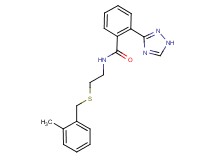N-{2-[(2-methylbenzyl)thio]ethyl}-2-(1H-1,2,4-triazol-3-yl)benzamide