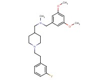 (3,5-dimethoxybenzyl)({1-[2-(3-fluorophenyl)ethyl]-4-piperidinyl}methyl)methylamine