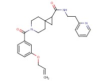 6-[3-(allyloxy)benzoyl]-N-[2-(2-pyridinyl)ethyl]-6-azaspiro[2.5]octane-1-carboxamide