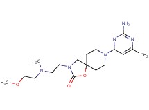 8-(2-amino-6-methylpyrimidin-4-yl)-3-{2-[(2-methoxyethyl)(methyl)amino]ethyl}-1-oxa-3,8-diazaspiro[4.5]decan-2-one
