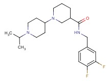 N-(3,4-difluorobenzyl)-1'-isopropyl-1,4'-bipiperidine-3-carboxamide