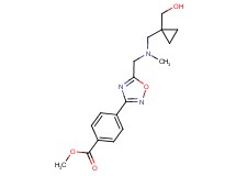 methyl 4-(5-{[{[1-(hydroxymethyl)cyclopropyl]methyl}(methyl)amino]methyl}-1,2,4-oxadiazol-3-yl)benzoate