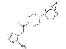 1-(1-adamantyl)-4-[(5-methyl-1H-pyrazol-1-yl)acetyl]piperazine