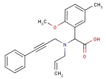 [allyl(3-phenylprop-2-yn-1-yl)amino](2-methoxy-5-methylphenyl)acetic acid