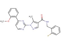 N-(2-fluorobenzyl)-1-[4-(2-methoxyphenyl)-2-pyrimidinyl]-5-methyl-1H-pyrazole-4-carboxamide