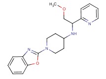 1-(1,3-benzoxazol-2-yl)-N-(2-methoxy-1-pyridin-2-ylethyl)piperidin-4-amine