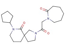 7-cyclopentyl-2-[(2-oxoazepan-1-yl)acetyl]-2,7-diazaspiro[4.5]decan-6-one