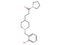 2-({4-[3-oxo-3-(1-pyrrolidinyl)propyl]-1-piperidinyl}methyl)phenol