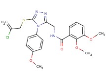 N-{[5-[(2-chloro-2-propen-1-yl)thio]-4-(4-methoxyphenyl)-4H-1,2,4-triazol-3-yl]methyl}-2,3-dimethoxybenzamide