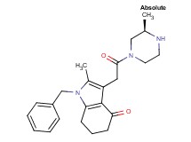 1-benzyl-2-methyl-3-{2-[(3R)-3-methylpiperazin-1-yl]-2-oxoethyl}-1,5,6,7-tetrahydro-4H-indol-4-one