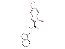 5-methoxy-N,1-dimethyl-N-(4,5,6,7-tetrahydro-1,2-benzisoxazol-3-ylmethyl)-1H-indole-2-carboxamide
