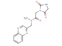 2-(2,5-dioxo-1-imidazolidinyl)-N-methyl-N-(2-quinoxalinylmethyl)acetamide