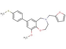 4-(2-furylmethyl)-9-methoxy-7-[4-(methylthio)phenyl]-2,3,4,5-tetrahydro-1,4-benzoxazepine