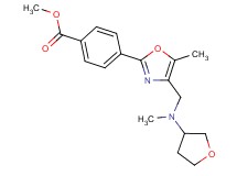 methyl 4-(5-methyl-4-{[methyl(tetrahydro-3-furanyl)amino]methyl}-1,3-oxazol-2-yl)benzoate