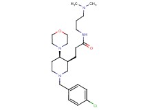 3-[(3S*,4R*)-1-(4-chlorobenzyl)-4-(4-morpholinyl)-3-piperidinyl]-N-[3-(dimethylamino)propyl]propanamide