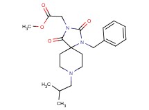 methyl (1-benzyl-8-isobutyl-2,4-dioxo-1,3,8-triazaspiro[4.5]dec-3-yl)acetate
