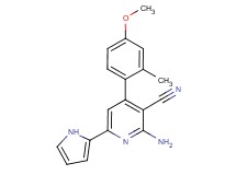 2-amino-4-(4-methoxy-2-methylphenyl)-6-(1H-pyrrol-2-yl)nicotinonitrile