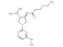 3-ethoxy-N-{rel-(3R,4S)-4-isopropyl-1-[4-(methylamino)-2-pyrimidinyl]-3-pyrrolidinyl}propanamide hydrochloride