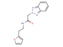 2-(2H-1,2,3-benzotriazol-2-yl)-N-[2-(2-furyl)ethyl]acetamide