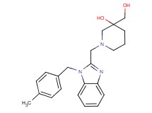 3-(hydroxymethyl)-1-{[1-(4-methylbenzyl)-1H-benzimidazol-2-yl]methyl}-3-piperidinol