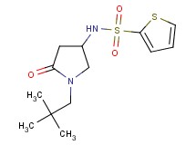 N-[1-(2,2-dimethylpropyl)-5-oxo-3-pyrrolidinyl]-2-thiophenesulfonamide