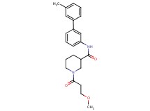1-(3-methoxypropanoyl)-N-(3'-methyl-3-biphenylyl)-3-piperidinecarboxamide