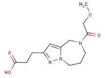 3-[5-(methoxyacetyl)-5,6,7,8-tetrahydro-4H-pyrazolo[1,5-a][1,4]diazepin-2-yl]propanoic acid