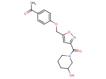 1-[4-({3-[(3-hydroxy-1-piperidinyl)carbonyl]-5-isoxazolyl}methoxy)phenyl]ethanone