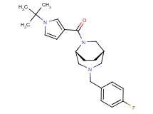 (1S*,5R*)-6-[(1-tert-butyl-1H-pyrrol-3-yl)carbonyl]-3-(4-fluorobenzyl)-3,6-diazabicyclo[3.2.2]nonane