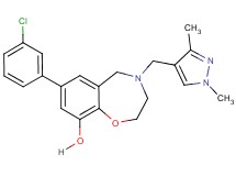 7-(3-chlorophenyl)-4-[(1,3-dimethyl-1H-pyrazol-4-yl)methyl]-2,3,4,5-tetrahydro-1,4-benzoxazepin-9-ol