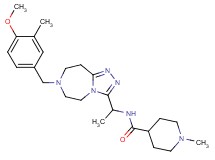 N-{1-[7-(4-methoxy-3-methylbenzyl)-6,7,8,9-tetrahydro-5H-[1,2,4]triazolo[4,3-d][1,4]diazepin-3-yl]ethyl}-1-methyl-4-piperidinecarboxamide