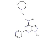 N-[3-(1-azepanyl)propyl]-N,1-dimethyl-6-(3-pyridinyl)-1H-pyrazolo[3,4-d]pyrimidin-4-amine