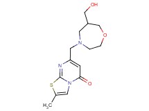 7-{[6-(hydroxymethyl)-1,4-oxazepan-4-yl]methyl}-2-methyl-5H-[1,3]thiazolo[3,2-a]pyrimidin-5-one
