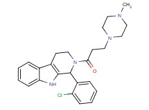 1-(2-chlorophenyl)-2-[3-(4-methyl-1-piperazinyl)propanoyl]-2,3,4,9-tetrahydro-1H-beta-carboline
