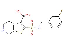 2-{[(3-fluorobenzyl)amino]sulfonyl}-4,5,6,7-tetrahydrothieno[2,3-c]pyridine-3-carboxylic acid
