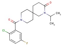 9-(2-chloro-5-fluorobenzoyl)-2-isopropyl-2,9-diazaspiro[5.5]undecan-3-one