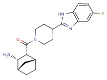 (rel-(1S,2S,3R,4R)-3-{[4-(5-fluoro-1H-benzimidazol-2-yl)-1-piperidinyl]carbonyl}bicyclo[2.2.1]hept-2-yl)amine dihydrochloride