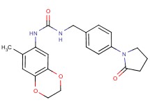 N-(7-methyl-2,3-dihydro-1,4-benzodioxin-6-yl)-N'-[4-(2-oxopyrrolidin-1-yl)benzyl]urea