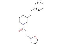 1-[3-(2-isoxazolidinyl)propanoyl]-3-(2-phenylethyl)piperidine