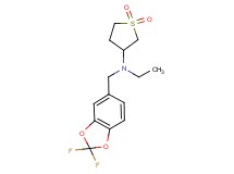 N-[(2,2-difluoro-1,3-benzodioxol-5-yl)methyl]-N-ethyltetrahydrothiophen-3-amine 1,1-dioxide