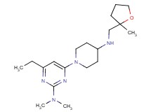 4-ethyl-N,N-dimethyl-6-(4-{[(2-methyltetrahydrofuran-2-yl)methyl]amino}piperidin-1-yl)pyrimidin-2-amine