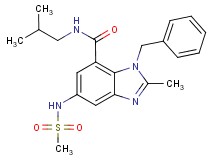 1-benzyl-N-isobutyl-2-methyl-5-[(methylsulfonyl)amino]-1H-benzimidazole-7-carboxamide