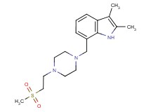 2,3-dimethyl-7-({4-[2-(methylsulfonyl)ethyl]piperazin-1-yl}methyl)-1H-indole