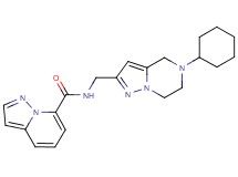 N-[(5-cyclohexyl-4,5,6,7-tetrahydropyrazolo[1,5-a]pyrazin-2-yl)methyl]pyrazolo[1,5-a]pyridine-7-carboxamide