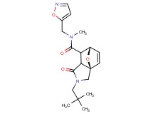 (3aR*,6S*)-2-(2,2-dimethylpropyl)-N-(isoxazol-5-ylmethyl)-N-methyl-1-oxo-1,2,3,6,7,7a-hexahydro-3a,6-epoxyisoindole-7-carboxamide