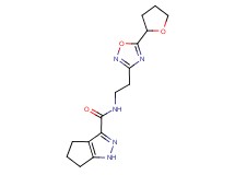 N-{2-[5-(tetrahydrofuran-2-yl)-1,2,4-oxadiazol-3-yl]ethyl}-1,4,5,6-tetrahydrocyclopenta[c]pyrazole-3-carboxamide