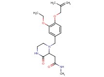 2-(1-{3-ethoxy-4-[(2-methylprop-2-en-1-yl)oxy]benzyl}-3-oxopiperazin-2-yl)-N-methylacetamide