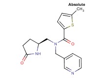 5-methyl-N-{[(2S)-5-oxo-2-pyrrolidinyl]methyl}-N-(3-pyridinylmethyl)-2-thiophenecarboxamide trifluoroacetate