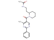 N-(2-{1-[(4-methyl-2-phenyl-5-pyrimidinyl)carbonyl]-2-piperidinyl}ethyl)acetamide
